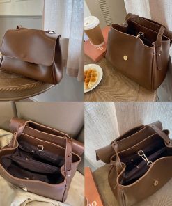 ショルダーバッグ | シンプル 韓国風 2way肩掛けバッグ 斜めがけバッグ 通学 フェイクレザー フリップバッグ レディース 通勤