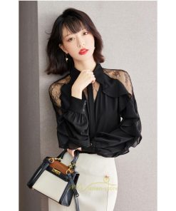 シャツ・ブラウス | ブラウス シャツ レディース 40代 春夏 オシャレブラウス レース 肩出しブラウス ドルマンスリーブ ブラウス トップス 通勤 体型カバー フォーマル 上品 黒