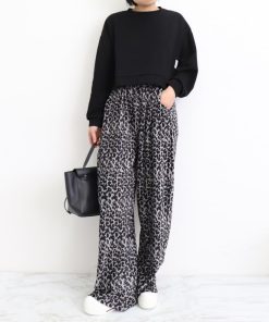 Tシャツ・カットソー | ショート丈スウェット レディース 韓国風