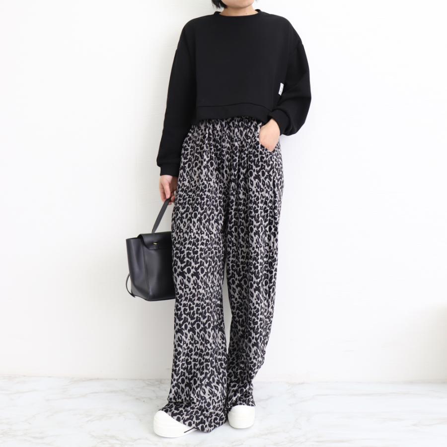 Tシャツ・カットソー | ショート丈スウェット レディース 韓国風