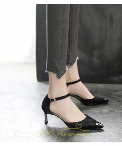 パンプス | ハイヒール ポインテッドトゥ ヒール5cm7cm8.5cm パーティー フォーマル ストラップ ピンヒール 大きいサイズ 歩きやすい 靴 結婚式 パーティ