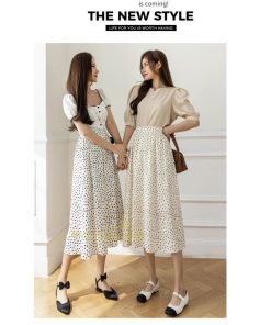 スカート | ロング丈フレアウエストゴム レディース 春夏 体型カバー 大人 20代 30代 40代 OL ママ 母 通勤通学 フェミニン 着痩せ デイリー お出かけ カジュアル