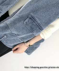 ベスト | ファーレディース 秋冬 デニムフード付き ミドル丈 両面 リバーシブル ジップアップ ファー 厚手 アウター 20代50代 大人 カワイイ 防寒 防風