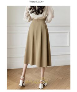 スカート | フレアレディース 秋 冬 秋冬 ミモレ丈 ロング丈 きれいめ 30代 40代 50代 着やせ 上品 脚長効果 Aライン 知的 通勤OL オシャレ