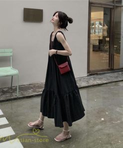 マキシ | 夏ワンピース ノースリーブ ロングワンピース レディース マキシワンピース 可愛い 春 夏 新作 無地 ロング丈 切り替え Aライン ゆったり フリーサイズ フレア