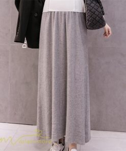 スカート | マタニティ秋 冬 フレア Aライン マタニティウェア 無地 ロング丈 ウエスト調整 カジュアル 産前 妊婦服 産後 ロングスカート