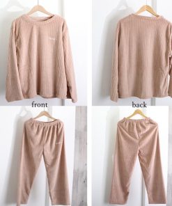 インナー・ルームウェア | フリースパジャマ上下セットレディース