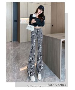 チノ・テーパード・ジョガー・スキニーパン | パンツ レディース ロングパンツ フレアパンツゼブラ柄  ボトムス 韓国 オルチャン 原宿 ダンス 衣装 パンツ B系 サブカル アニマル柄 HIPHOP K-POP ストリート