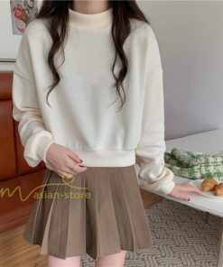 パーカー | 長袖トレーナー レディース トップス 無地 可愛い トレーナー 新作 長袖 スウェット モックネック ハイネック 秋冬 お出かけ コーデ カジュアル ゆったり