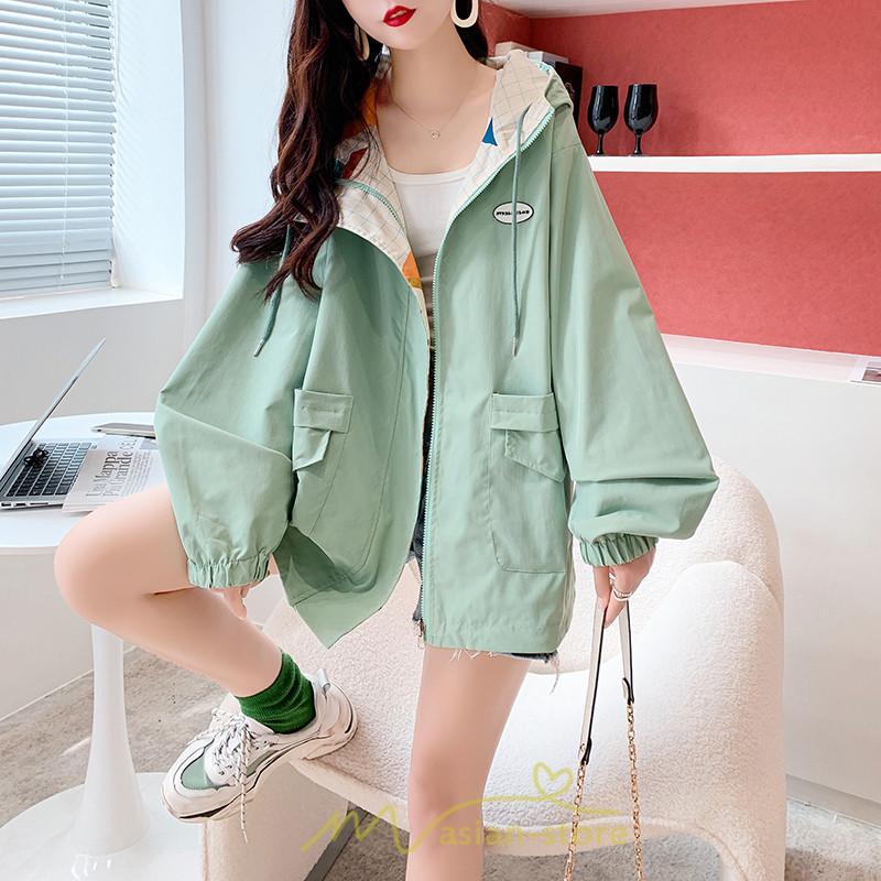 コート・ジャケット | ジャケット パーカー レディース カジュアル フード付き 両面使え コットン ルームウェア 部屋着 お出かけ 20代30代40代50代 通勤 スポーツ 通学 運動