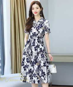 ミディアム | シャツワンピース レディース ワンピース 着痩せ 花柄 膝丈 ミディアムワンピース 上品 Aラインワンピース 春 夏新作 フリーサイズ サマーワンピース 通勤通学