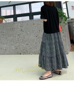 マキシ | ワンピース ドッキングワンピース レディース 長袖 2way ニット 大きいサイズ 30代 40代 50代 体型カバー カジュアル 上品 フレアワンピース 通勤通学 重ね着風