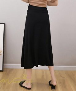 スカート | マタニティレディース Aラインロング丈 マタニティウェア 妊婦服 カジュアル 体型カバー 春 夏 ウエスト調整 ゆったり マタニティ