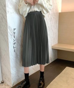 ロングスカート | プリーツスカート ハイウエスト 着やせ