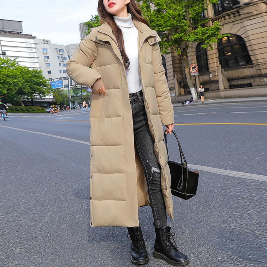 トレンチコート | フード付きキルティングコート レディース