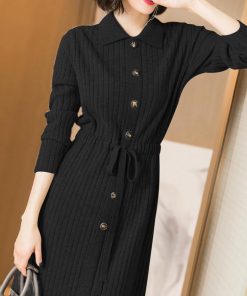 ワンピース | ニット無地 秋冬