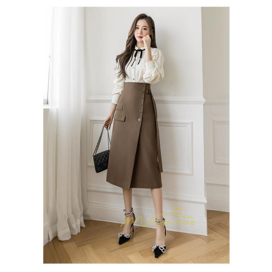 スカート | ボトムス レディース きれいめ 春夏 タイト秋服 2021 おしゃれ 膝丈 ハイウエスト 体型カバー お洒落 上品 通勤 OL カジュアル 20代30代40代