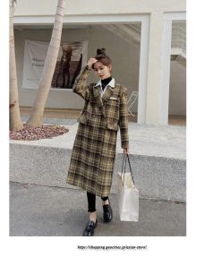 コート・ジャケット | コート レディース アウター チェスターコート ロング丈 ジャケット ロングジャケットコート 2022新作 チェック柄 厚手 ラシャ カジュアル