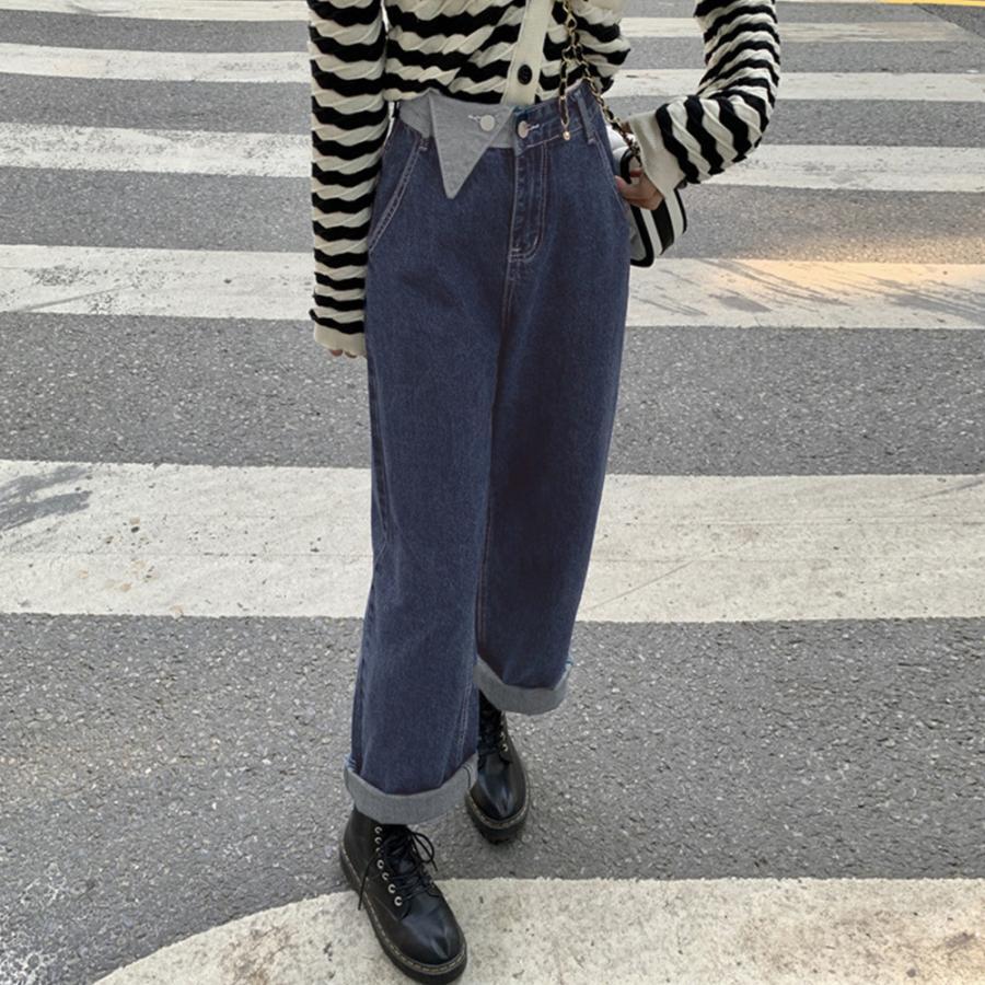 デニム | ワイドパンツ ハイウエスト 韓国