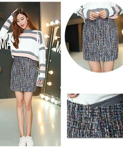 タイトスカート | ツイード スカート 台形スカート ミニスカート ハイウエスト