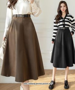 スカート | ロング レディース ロングフレア冬 ミモレ丈 暖かい ボトムス  ロング丈 膝下 30代 40代 50代  通勤 ラシャ 暖か 通学 2022年秋冬