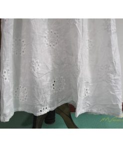 マキシ | 夏ワンピース 半袖 ロングワンピース Aライン 花刺繍 Vネック サマー ゆったり 夏コーデ 体型カバー 20代30代 黒 白 大人 40代 ママ OL シンプル フォーマル