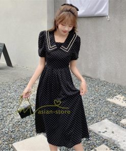 マキシ | ワンピース レディース 40代 半袖ワンピース 春夏 きれいめ マキシ丈ワンピース ドット柄 黒 着痩せ 体型カバー 30代 カジュアル 50代 上品 お出かけ アウター