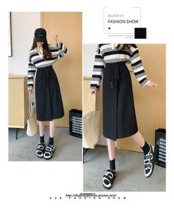 スカート | ロングロング丈 ミモレ丈 ミモレスリット 秋 冬 秋冬 高見え カジュアル Aライン 小柄 キレイめ 通学 着痩せ 通勤 2022新作