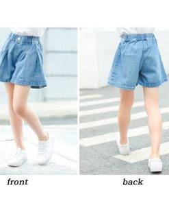 （子供）その他 | 子供服 デニムショートパンツ KIDS 韓国服 ジュニアサイズ 子ども服 女の子 ファッション ボトムス キッズ 小学生コーデ