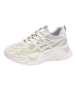 スニーカー | レディース 白 ダッドレディース 厚底 身長アップ ランニングシューズ 通気 厚底シューズ 厚底ダッドスニーカー 軽量 美脚 歩きやすい