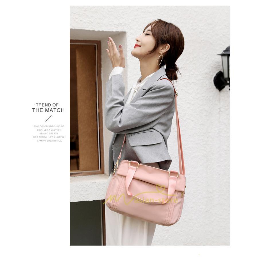 女性用バッグ | トートバッグ レディース ショルダー ハンドバッグ 3way 肩掛け ナイロン 通勤 通学 無地 シンプル 人気 上品 20代30代40代 トレンド 激売れ お出かけ 着回し