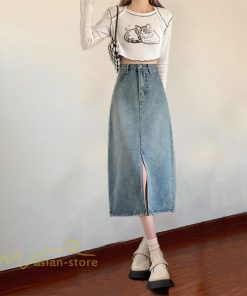 スカート | デニム マキシ夏 リゾート ロング結婚式 20代30代40代50代 カジュアル ひざ丈 ロング丈 春 キレイめ エレガント 可愛い 無地 レトロ