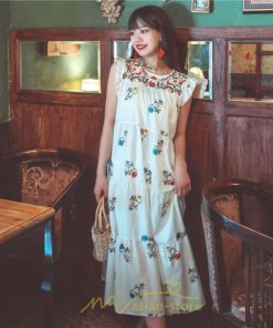 マキシ | ワンピース 夏 レディース リゾートワンピ ロングワンピース きれいめ 夏ワンピ エスニック 花柄 ノースリーブ 海外旅行 レトロ 夏服 ロング サマーワンピース