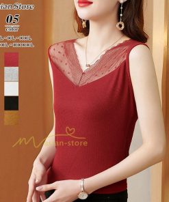 キャミソール タンクトップ | タンクトップ レディース 春夏 インナー トップス ノースリーブ Ｖネック Ｖネックタンク レース付き カシュクール 上品 お出かけ 20代30代40代50代 快適 ママ