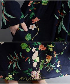 マキシ | 長袖ワンピース 秋物 レディース ロングワンピース 花柄 夏 30代40代 大人 秋ワンピース 新作 ワンピース Aラインワンピ ゆったり 旅行 広い裾 可愛い 揺れる