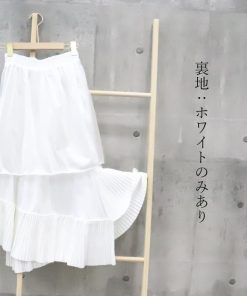 ロングスカート | プリーツ 切り替え 夏