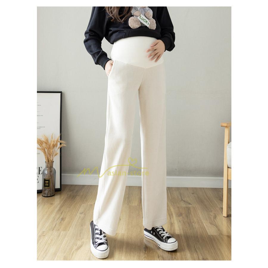 パンツ レギンス | マタニティパンツ 秋冬 暖かい プリーツパンツ 厚手 産前産後 調整可 ロングパンツ 妊婦パンツ 妊娠 マタニティウェア ゆったり 可愛い スリム 体型カバー