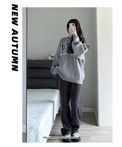 ワイドパンツ | スウェットパンツ レディース ロングパンツ 長ズボン ボトムス 綿 コットン ウエストゴム スウェット 部屋着 カジュアル 無地 ルームウエア 動きやすい シンプル