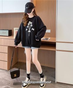 パーカー | スウェット トレーナー トップス 長袖 クルーネック 丸首 裏毛 ゆったり レディース 訳あり 送料無料 韓国 秋冬 おしゃれ 大きいサイズ トップス