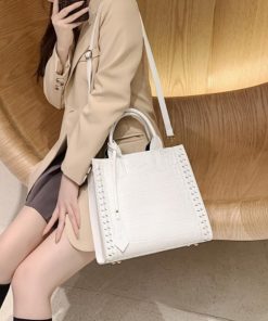 トートバッグ | レディース クロコ型押し 鞄