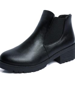 ショートブーツ | ブーツ 歩きやすい ローヒール 内ボア レディース サイドゴア ブーティ