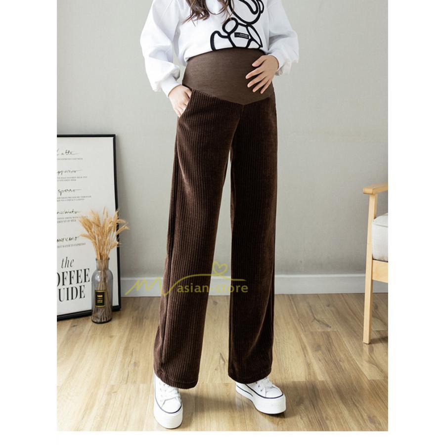パンツ レギンス | マタニティパンツ 秋冬 暖かい プリーツパンツ 厚手 産前産後 調整可 ロングパンツ 妊婦パンツ 妊娠 マタニティウェア ゆったり 可愛い スリム 体型カバー