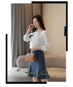 在庫ある | 短納期ブラウスレディースシャツ シフォンブラウス ビジネスカジュアルシャツトップス オフィスブラウス フォーマルシャツ 薄手 春夏衣装 リボン 通学通勤