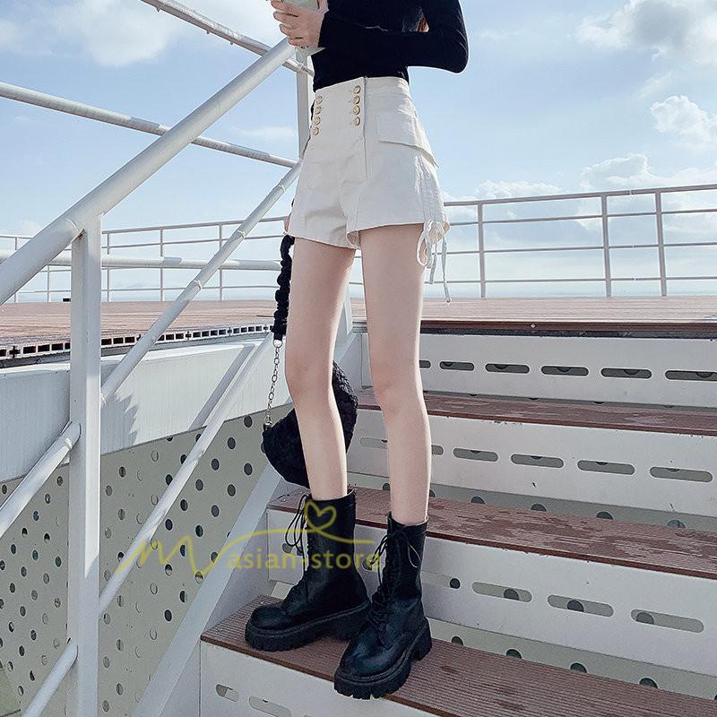 ショートパンツ | ゆったり Aライン デニム デニムパンツ ショートデニム ショーパン 短パン ショート丈 膝上 カジュアル 通勤通学 上品 20代30代40代 お出かけ