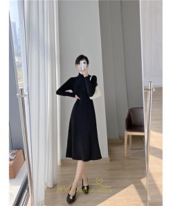 ニットワンピース | レディース 冬 きれいめ ニットフレア ロング おしゃれ タートルネック 秋冬 送料無料 通勤 可愛い おしゃれ デート 20代30代40代50代