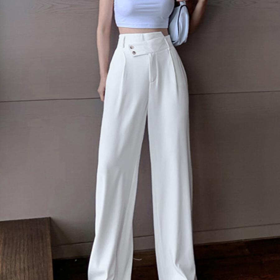 ワイドパンツ | ハイウエストレディース 無地