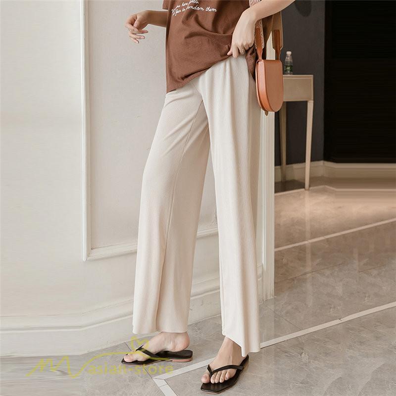 パンツ レギンス | マタニティ パンツ マタニティパンツ 着痩せ ワイドパンツ 無地 薄手 春 夏 秋 カジュアル 無地 妊婦 お出かけ きれいめ ウエスト調整 妊婦服 柔らか おしゃれ