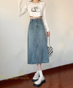 スカート | デニム マキシ夏 リゾート ロング結婚式 20代30代40代50代 カジュアル ひざ丈 ロング丈 春 キレイめ エレガント 可愛い 無地 レトロ