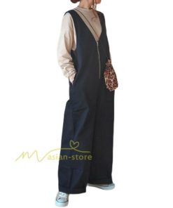 オーバーオール サロペット | サロペット レディース ワイドパンツ オールインワン ロングパンツ 夏服 サマー 白 黒 大人 可愛い 無地 通学通勤 20代30代 40代50代 綿 パンツ 夏パンツ