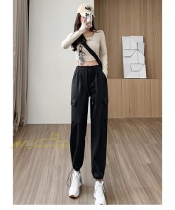 チノ・テーパード・ジョガー・スキニーパン | テーパードパンツ パンツ レディース 着痩せ ワイドパンツ 裾ひも付き ハイウエスト ウエストゴム カジュアル 秋冬 ロングパンツ 新作 無地 きれいめ コーデ